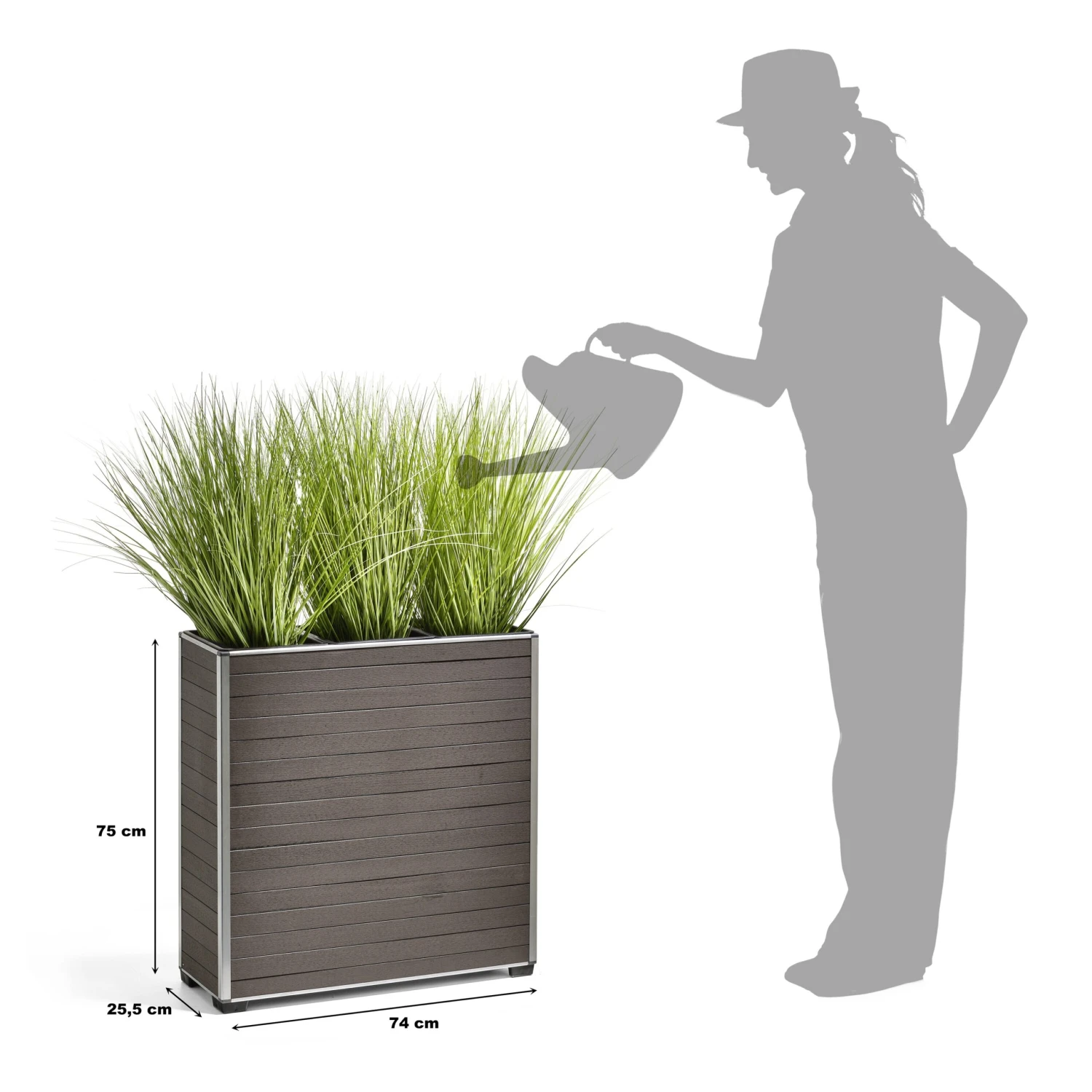 Gartenfreude Raumteiler WPC Pflanzkübel 2 Gartenfreude Raumteiler WPC Pflanzkübel – Bild 2