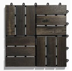 Gartenfreude Fliesen 10er-Set Holzfliesen Klicksystem -Entspannender Garten 8600335500 6600 1003 prod 003