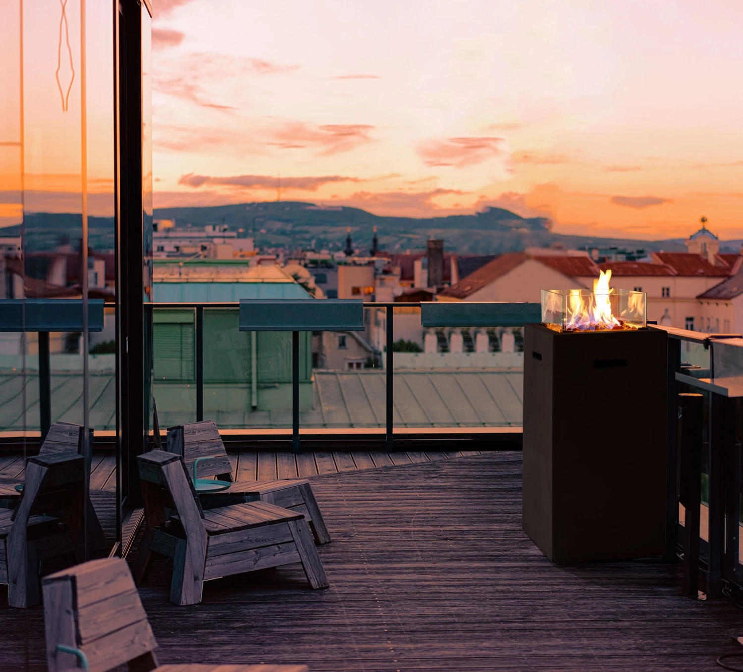 AMARE Gasfeuerstelle Outdoor Feuertisch Quadratisch 4 AMARE Gasfeuerstelle Outdoor Feuertisch Quadratisch – Bild 4