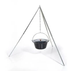Acerto® Gulaschkessel 10 Liter + Dreibeingestell 170cm