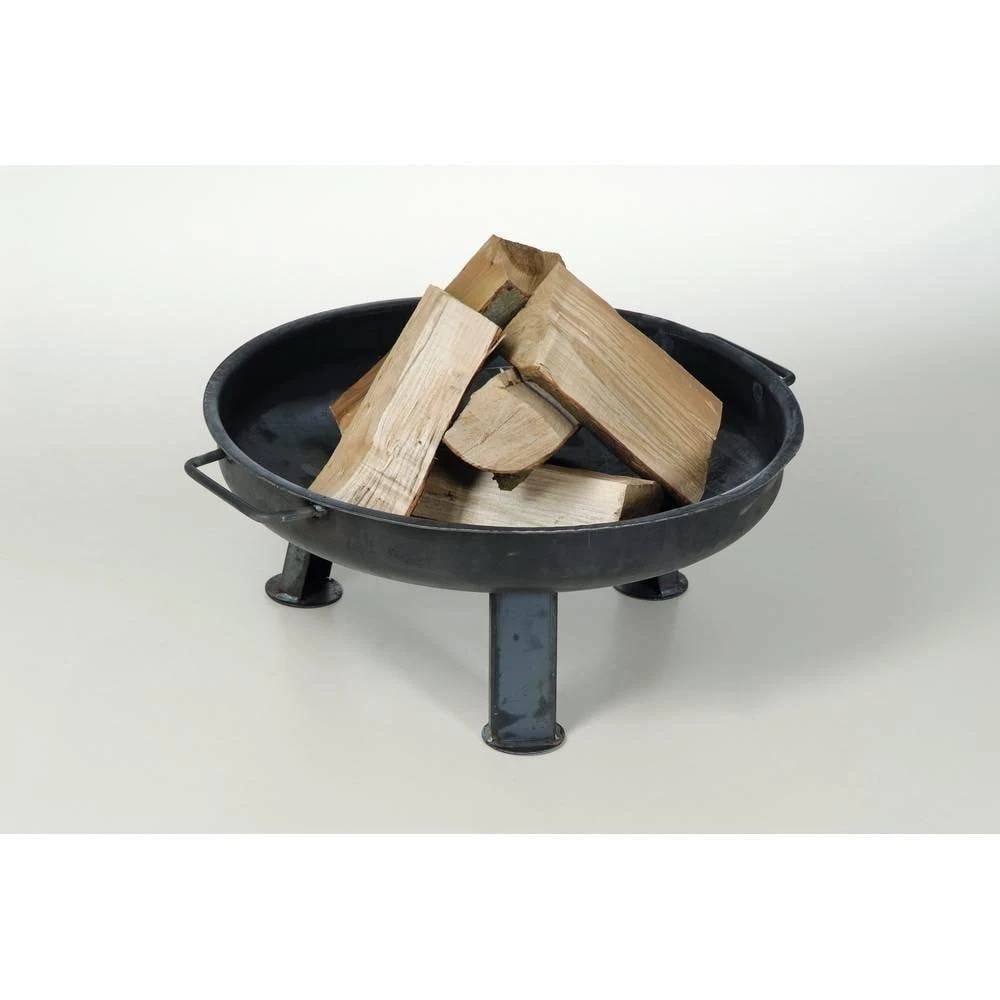 Acerto® Massive Feuerschale 55 Cm + 5 Stk Kaminholz 1 Acerto® Massive Feuerschale 55 Cm + 5 Stk Kaminholz