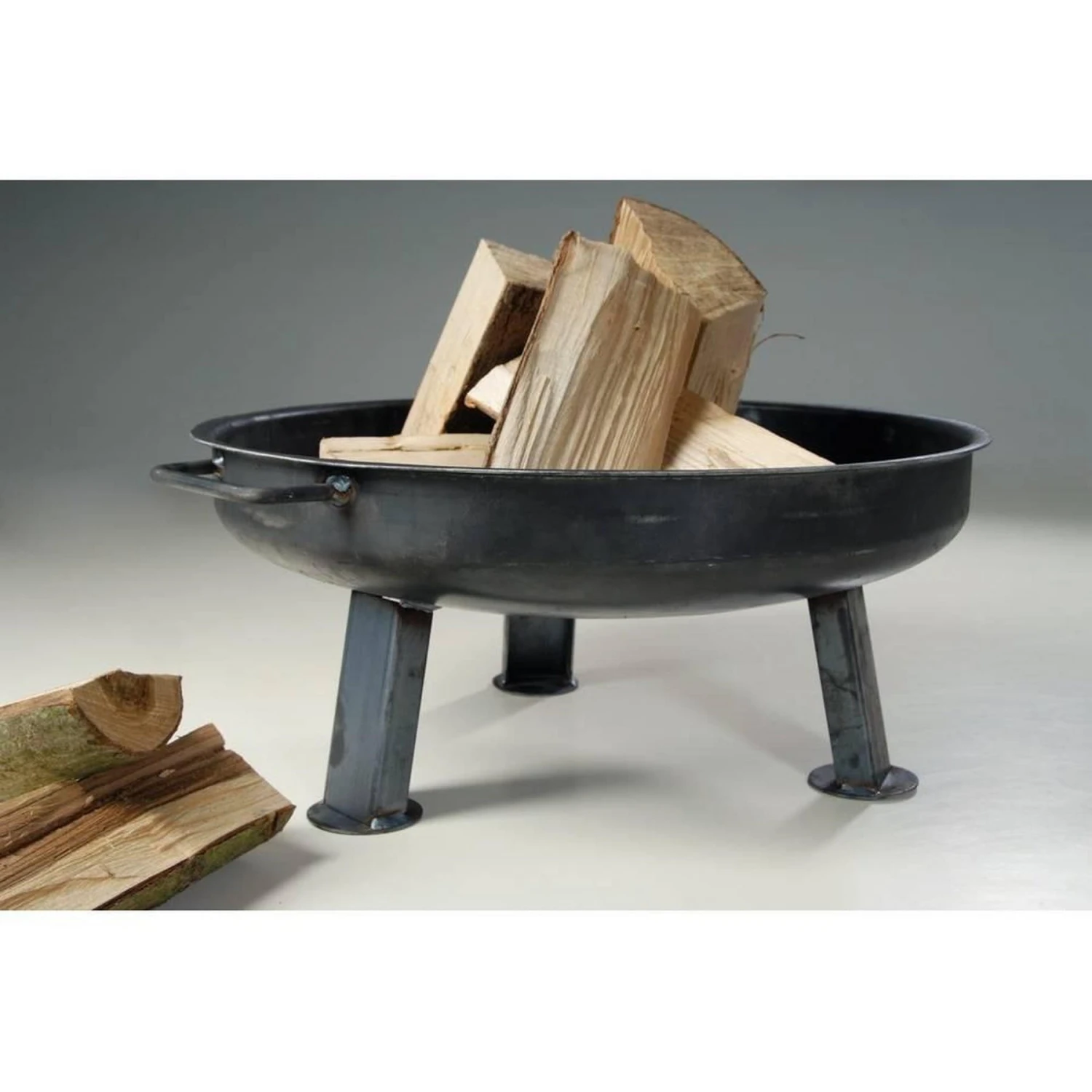 Acerto® Massive Feuerschale 55 Cm + 5 Stk Kaminholz 3 Acerto® Massive Feuerschale 55 Cm + 5 Stk Kaminholz – Bild 3