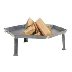 Acerto® Massive Eckige Feuerschale 55cm + 5 Stk. Kaminholz Buche -Entspannender Garten 8600335800 34382 prod 003