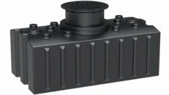 GreenLife Regenwasser-Flachtank 2.000 L Mit Ausgleichsdom Und Begehbarer Abdeckung