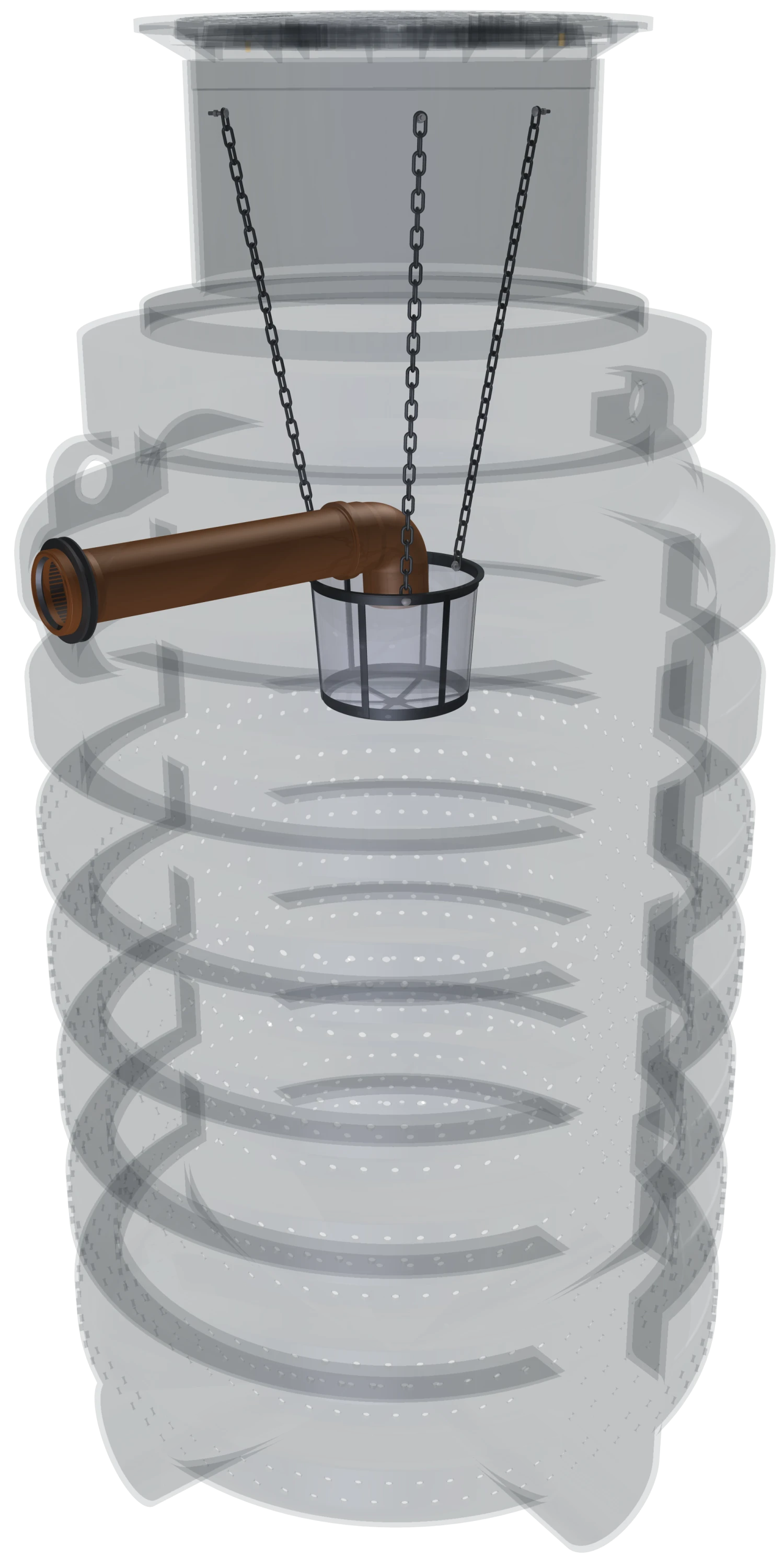 GreenLife Sickerschacht 2.000 L Gartenentwässerung Wassertank Mit Sieb 2 GreenLife Sickerschacht 2.000 L Gartenentwässerung Wassertank Mit Sieb – Bild 2