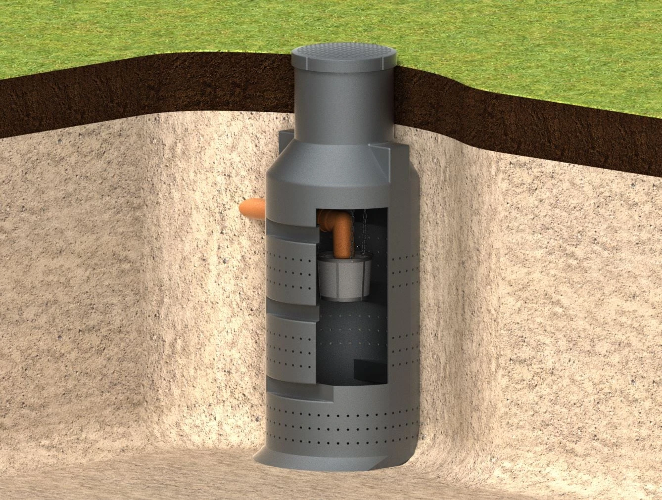 GreenLife Sickerschacht 900 L Sickerwürfel Gartenentwässerung Regenabwasser 2 GreenLife Sickerschacht 900 L Sickerwürfel Gartenentwässerung Regenabwasser – Bild 2