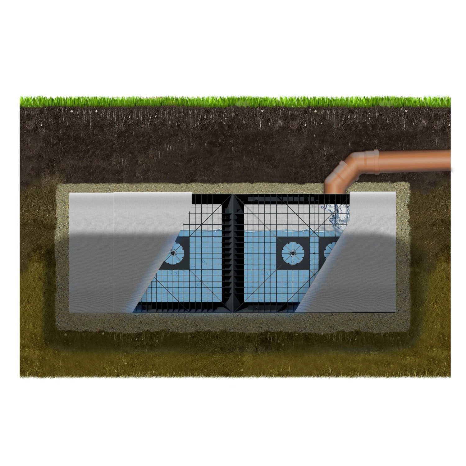 GreenLife Erweiterungsset Versickerung 2.240 L Entwässerung Sickerwürfel 5 GreenLife Erweiterungsset Versickerung 2.240 L Entwässerung Sickerwürfel – Bild 5