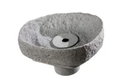 GreenLife Springbrunnen-Set Für Den Dekor-Regenspeicher "Hinkelstein", Granitgrau