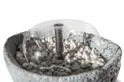 GreenLife Springbrunnen-Set Für Den Dekor-Regenspeicher "Hinkelstein", Granitgrau -Entspannender Garten 8600335800 49395 prod 003