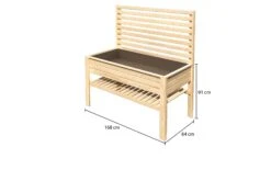 Karibu Hochbeet Mit Sichtschutz Naturbelassen -Entspannender Garten 8600335800 55741 prod 005