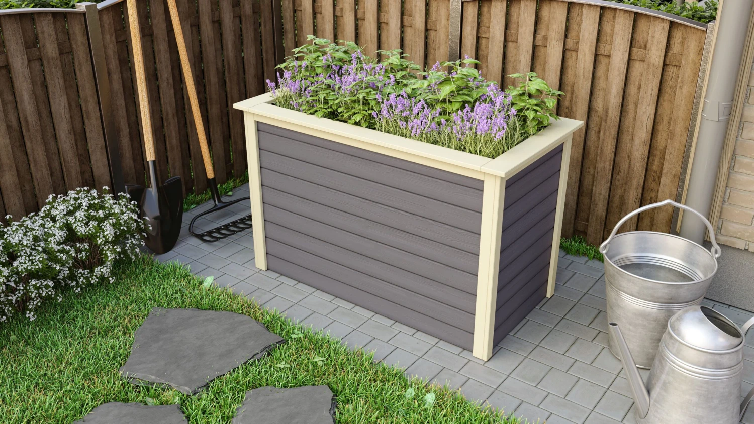 Karibu Hochbeet 1 Terragrau 1 Karibu Hochbeet 1 Terragrau