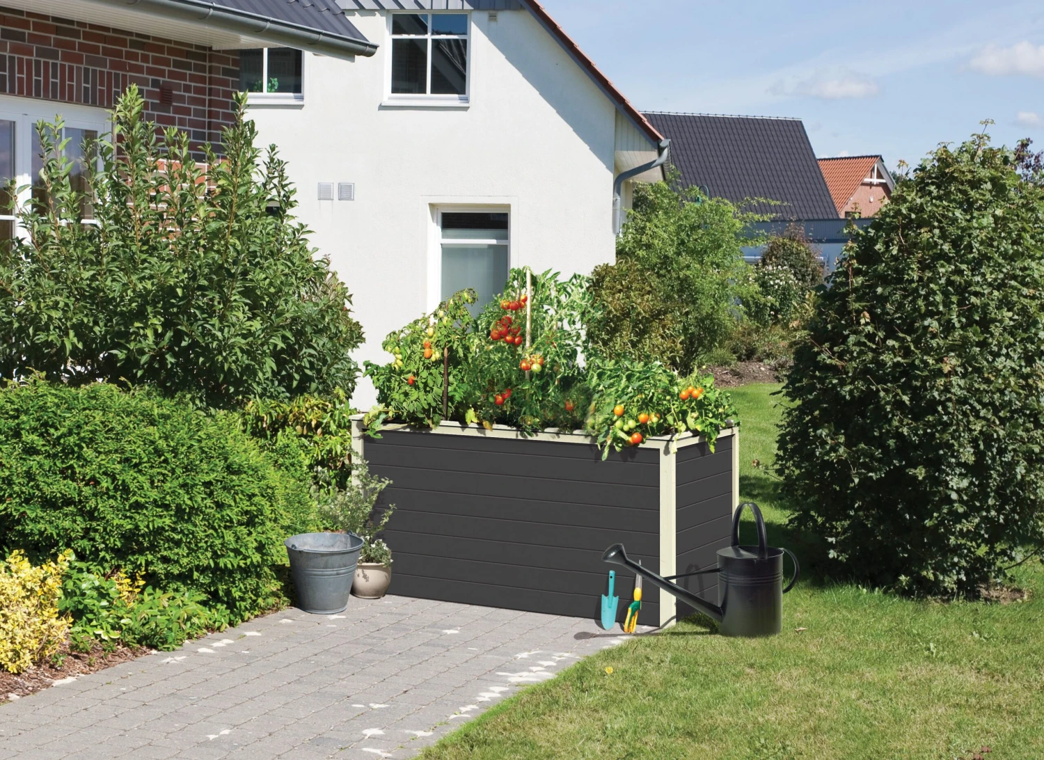 Karibu Hochbeet 1 Terragrau 2 Karibu Hochbeet 1 Terragrau – Bild 2