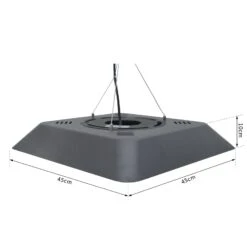 Outsunny Deckenheizstrahler Mit Fernbedienung Schwarz 45 X 45 X 10 Cm (BxTxH) | Terrassenheizer, Heizstrahler, Terrassenstrahler 10 Outsunny Deckenheizstrahler Mit Fernbedienung Schwarz 45 X 45 X 10 Cm (BxTxH) | Terrassenheizer, Heizstrahler, Terrassenstrahler -Entspannender Garten 8600336600 842 136V90 prod 005