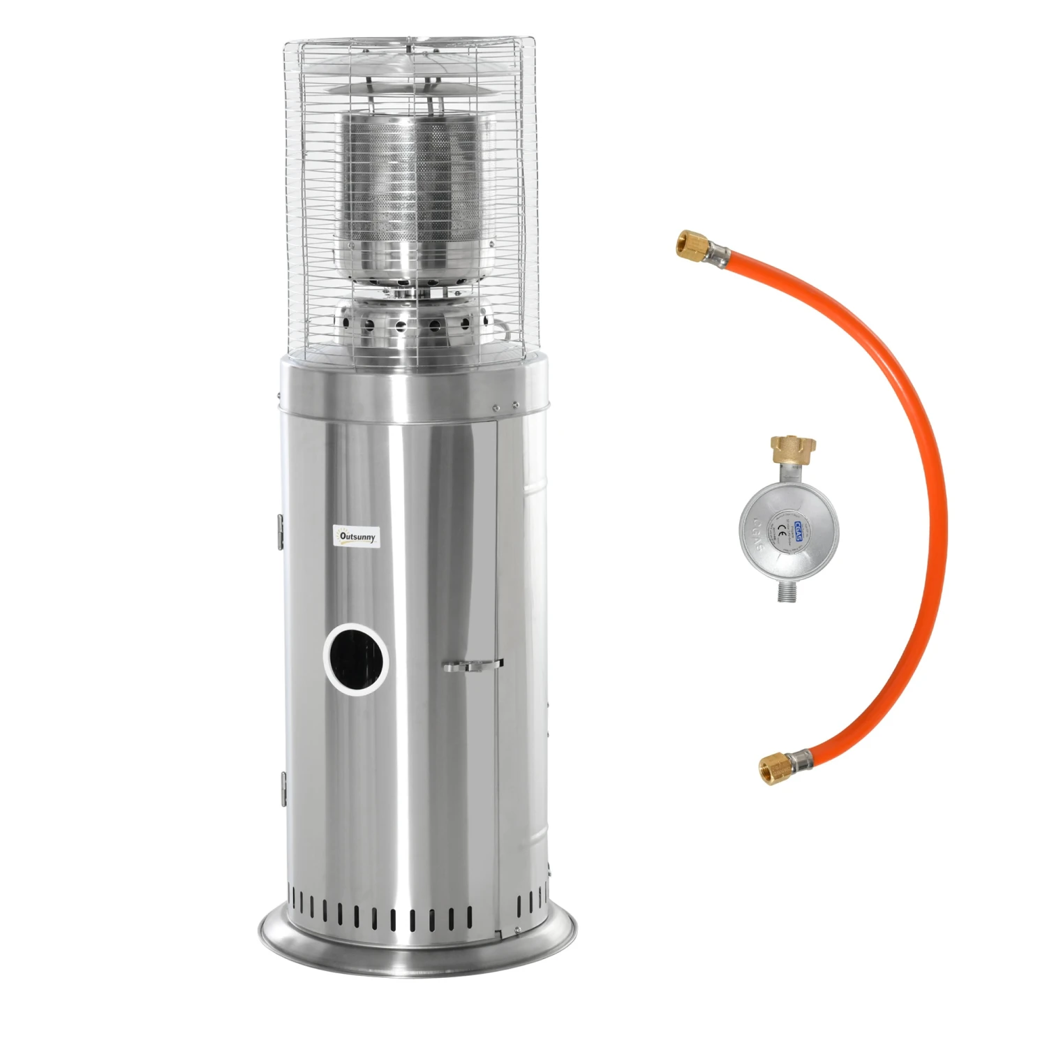Outsunny Heizstrahler Elegantes Design, Hergestellt Aus Edelstahl, 10 KW Leistung Silber 55,6 X 55,6 X 143 Cm ( BxTxH) | Terrassenheizer Terrassenstrahler Balkonheizer 4 Outsunny Heizstrahler Elegantes Design, Hergestellt Aus Edelstahl, 10 KW Leistung Silber 55,6 X 55,6 X 143 Cm ( BxTxH) | Terrassenheizer Terrassenstrahler Balkonheizer – Bild 4