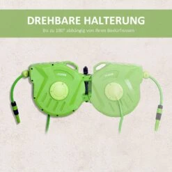 Outsunny Schlauchtrommel Mit Schnellkupplung Grün 20 M | Schlauchtrommel Trommel Gartentrommel -Entspannender Garten 8600336600 845 183 prod 006