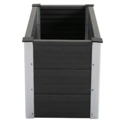 Outsunny Blumenkübel Grau 100 X 50 X 50 Cm (LxBxH) | Pflanzkasten Wetterfester Blumenkasten Garten -Entspannender Garten 8600336600 845 227V01 prod 006