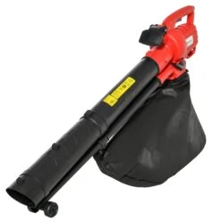 Outsunny Laubgebläse 3000 W Starkes Laubgebläse, 3-in-1 Funktion, 45-Liter-Fangsack Rot 118 X 17 X 29 Cm (LxBxH) | Vakuumgebläse Laubbläser Blätter Abfall -Entspannender Garten 8600336600 845 488V90 prod 004