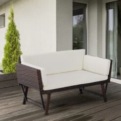 Outsunny Gartensofa Mit Klappbaren Armlehnen 129 X 66 X 67 Cm (LxBxH) | Gartenmöbel Loungesofa Gartenbank Gartenliege 8 Outsunny Gartensofa Mit Klappbaren Armlehnen 129 X 66 X 67 Cm (LxBxH) | Gartenmöbel Loungesofa Gartenbank Gartenliege -Entspannender Garten 8600336600 860 049 prod 003