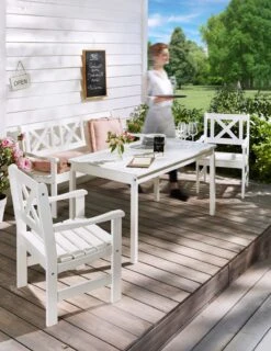 Outdoor-Stuhl-Set, 2-tlg. Landhaus Weiß -Entspannender Garten 8600342900 2334194 prod 004