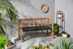 Outdoor-Bank Rivoli Natur/Schwarz 5 Outdoor-Bank Rivoli Natur/Schwarz -Entspannender Garten 8600342900 9358765 prod 003