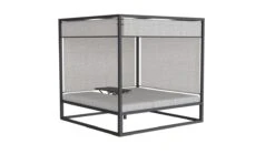 Outdoor-Doppelliege M. Sonnendach Tana Anthrazit