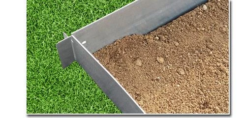 Rasenkante 25m 100x18cm Verzinkt Beeteinfassung Beetumrandung Mähkante Metall Palisade 3 Rasenkante 25m 100x18cm Verzinkt Beeteinfassung Beetumrandung Mähkante Metall Palisade – Bild 3