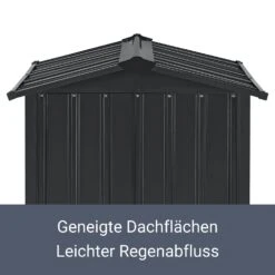 Juskys Mähroboter Garage Mit Satteldach | Rasenmäher Dach Carport Aus Metall | 86 × 98 × 63 Cm -Entspannender Garten 8600348200 65251997 prod 005