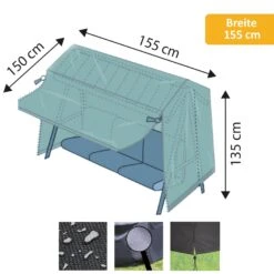 WEHNCKE Hollywoodschaukel Schutzhülle Abdeckplane Abdeckung Gartenschaukel Hülle Größe: Breite 210 Cm -Entspannender Garten 8600354700 A2313 3832 prod 003