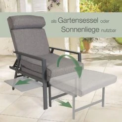 Aktivshop Garten-Liegesessel Aktiv »Deluxe« Mit Tisch -Entspannender Garten 8600358700 72436 prod 003