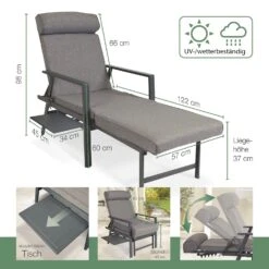 Aktivshop Garten-Liegesessel Aktiv »Deluxe« Mit Tisch -Entspannender Garten 8600358700 72436 prod 005
