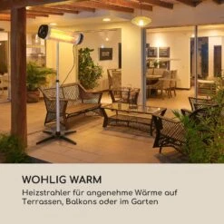 Rising Sun Infrarot-Heizstrahler 3 Leistungsstufen 850/1650/2500W IP34 -Entspannender Garten 8600359300 12242 prod 002