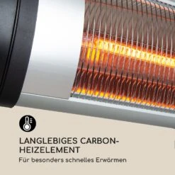 Rising Sun Infrarot-Heizstrahler 3 Leistungsstufen 850/1650/2500W IP34 -Entspannender Garten 8600359300 12242 prod 005