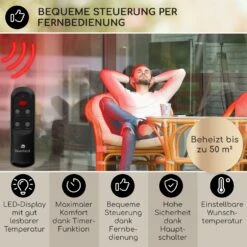 Rising Sun Zenith Heizstrahler 2500W IP34 Fernbedienung -Entspannender Garten 8600359300 12283 prod 003