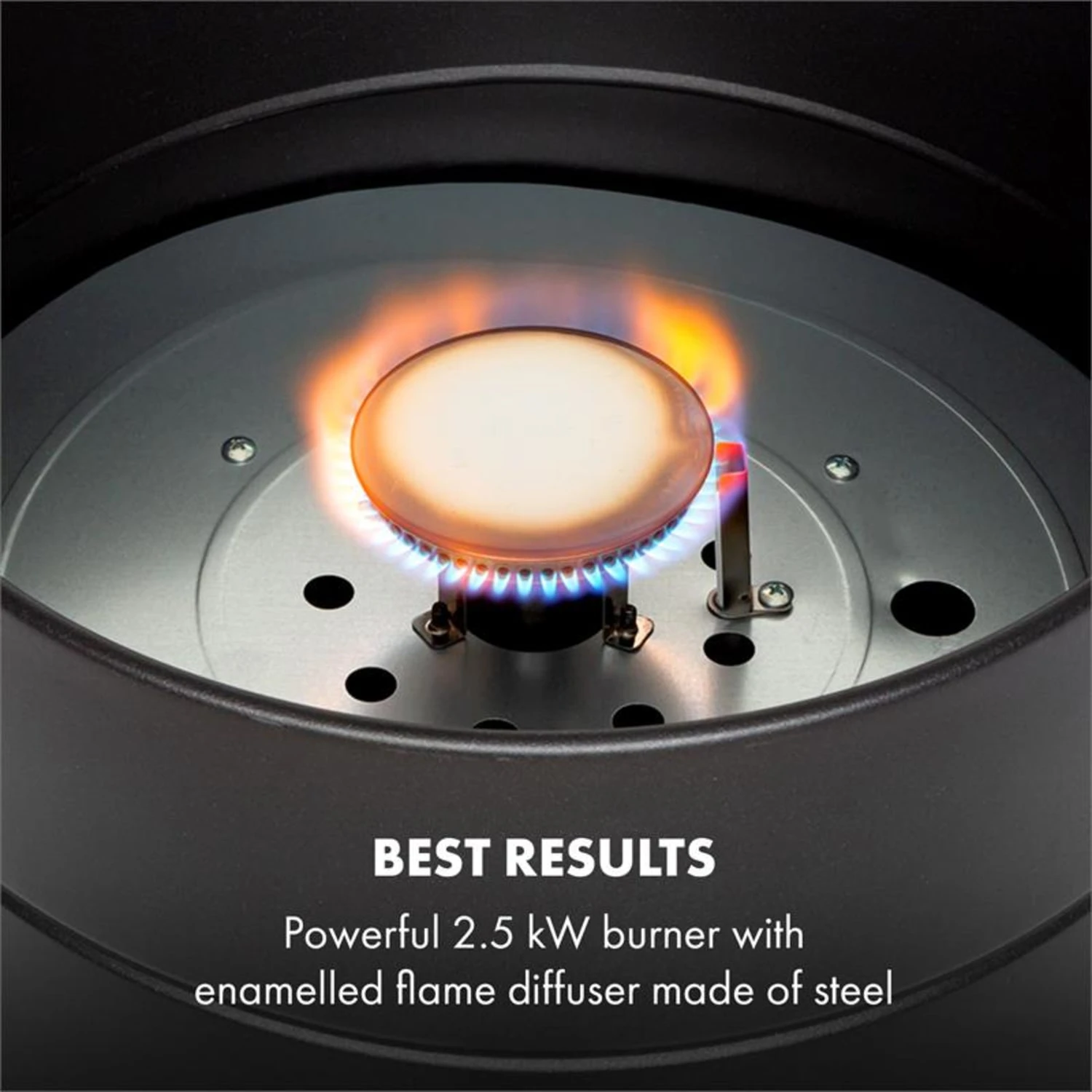 DareDevil BBQ-Gasgrill Campinggrill 2,5kW Ø29cm 4 Personen Stahl Schwarz 4 DareDevil BBQ-Gasgrill Campinggrill 2,5kW Ø29cm 4 Personen Stahl Schwarz – Bild 4