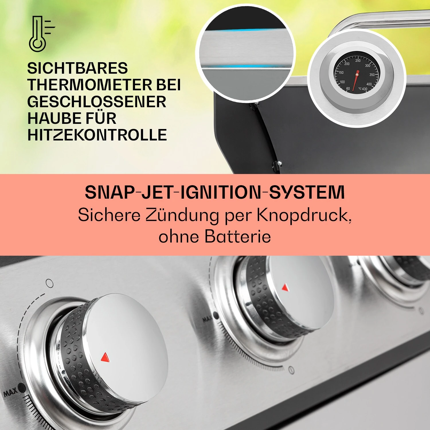 Tomahawk Gasgrill 5x3,6 KW + 2,7 KW Brenner 80x43,5 Cm Grill Edelstahl 4 Tomahawk Gasgrill 5x3,6 KW + 2,7 KW Brenner 80x43,5 Cm Grill Edelstahl – Bild 4