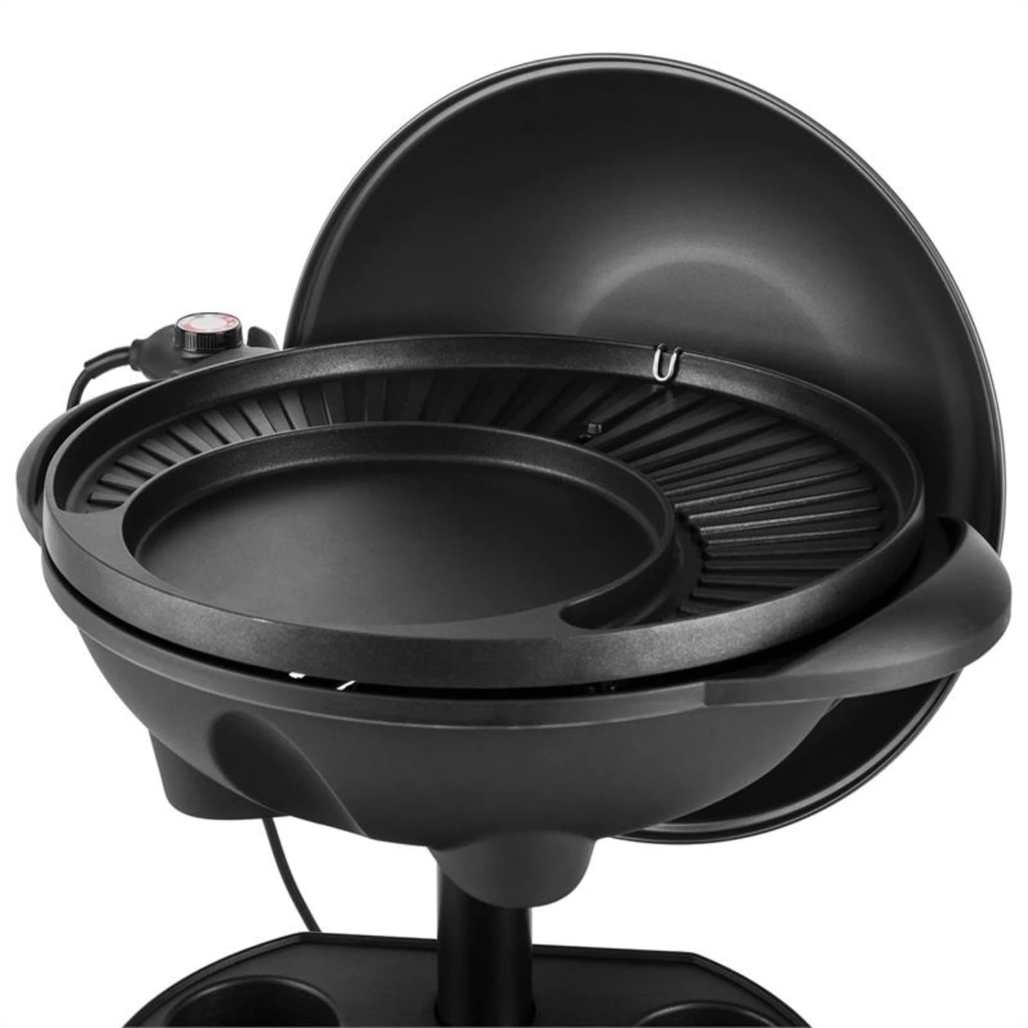 Grillpot Elektrogrill 1600W Standgrill Tischgrill 40cm Grill Gusseisen 2 Grillpot Elektrogrill 1600W Standgrill Tischgrill 40cm Grill Gusseisen – Bild 2