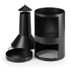 Westeros Gartenofen Terrassenofen Holzofen Ø45cm Stahlblech Schwarz -Entspannender Garten 8600359300 4195 prod 004