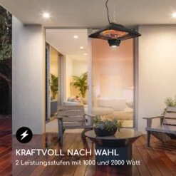 Heat Square Infrarot-Heizstrahler 1000/2000W Carbon IP24 LED 10 Heat Square Infrarot-Heizstrahler 1000/2000W Carbon IP24 LED -Entspannender Garten 8600359300 4709 prod 005