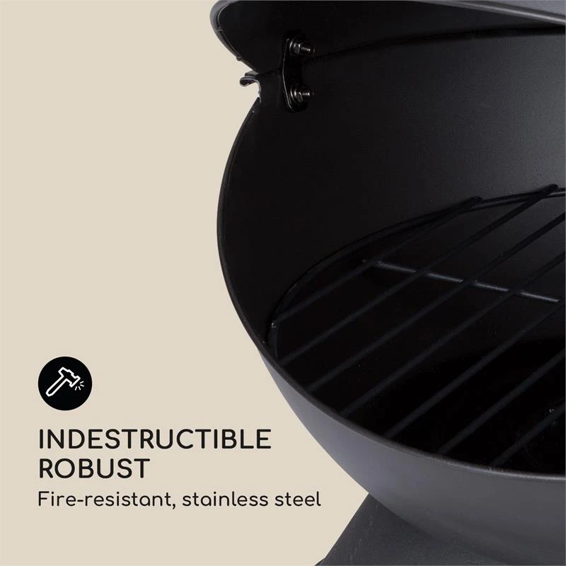 Knight On Fire Gartenkamin Stahl Rostfrei Schwarz 3 Knight On Fire Gartenkamin Stahl Rostfrei Schwarz – Bild 3