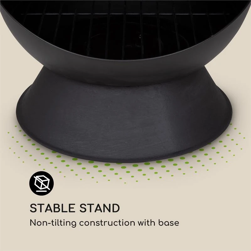 Knight On Fire Gartenkamin Stahl Rostfrei Schwarz 5 Knight On Fire Gartenkamin Stahl Rostfrei Schwarz – Bild 5