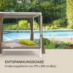 Senator Lounge Gartenliege 188x208x205cm Sonnendach Polyester Stahl Grau 8 Senator Lounge Gartenliege 188x208x205cm Sonnendach Polyester Stahl Grau -Entspannender Garten 8600359300 8968 prod 003