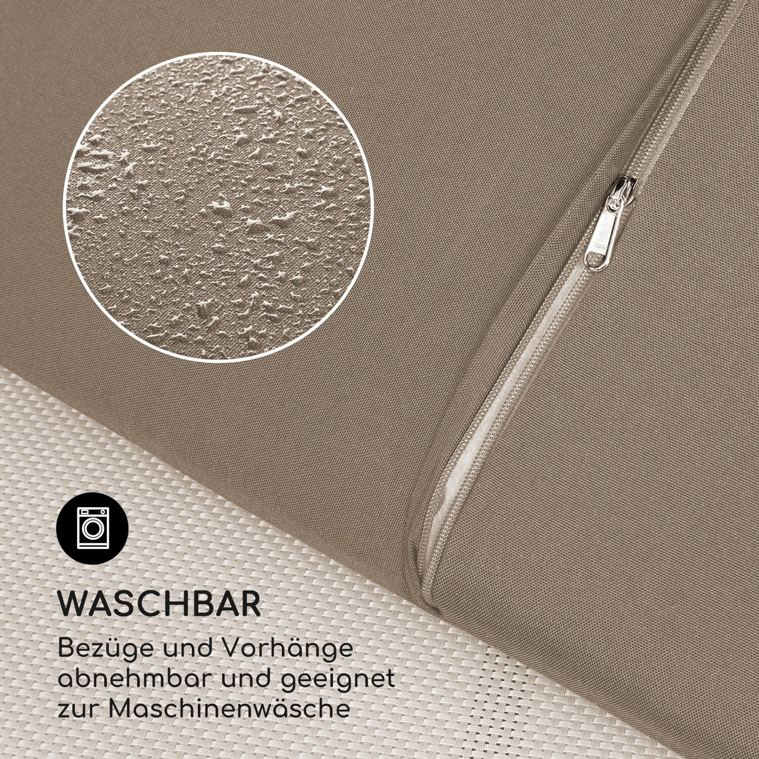 Senator Lounge Gartenliege 188x208x205cm Sonnendach Polyester Stahl Grau 4 Senator Lounge Gartenliege 188x208x205cm Sonnendach Polyester Stahl Grau – Bild 4