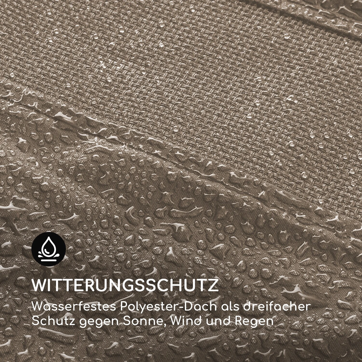 Senator Lounge Gartenliege 188x208x205cm Sonnendach Polyester Stahl Grau 6 Senator Lounge Gartenliege 188x208x205cm Sonnendach Polyester Stahl Grau – Bild 6