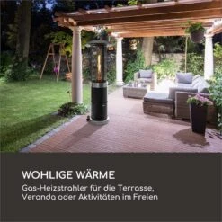 Goldflame Deluxe Terrassenheizstrahler 36.000BTU/11kW Temperglas Mobil Edelstahl Schwarz 7 Goldflame Deluxe Terrassenheizstrahler 36.000BTU/11kW Temperglas Mobil Edelstahl Schwarz -Entspannender Garten 8600359300 9620 prod 002