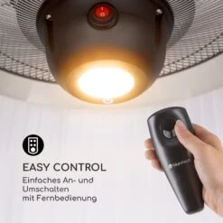 Venice Heat Terrassenheizstrahler 800/1000/1800W Fernbedienung Schwarz 11 Venice Heat Terrassenheizstrahler 800/1000/1800W Fernbedienung Schwarz -Entspannender Garten 8600359300 9634 prod 006