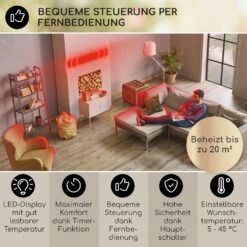 Cosmic Beam Plus XXL Infrarot-Heizstrahler 3000W IP44 Fernbedienung -Entspannender Garten 8600359300 9650 prod 003