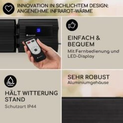 Cosmic Beam Plus XXL Infrarot-Heizstrahler 3000W IP44 Fernbedienung -Entspannender Garten 8600359300 9650 prod 006