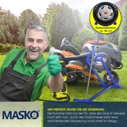 MASKO® Rasentraktor Heber 400kg Aufsitzmäher Hebevorrichtung Rasentraktorheber Reinig.Hilfe Hebebühne -Entspannender Garten 8600364700 18923 prod 004