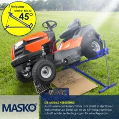 MASKO® Rasentraktor Heber 400kg Aufsitzmäher Hebevorrichtung Rasentraktorheber Reinig.Hilfe Hebebühne -Entspannender Garten 8600364700 18923 prod 006