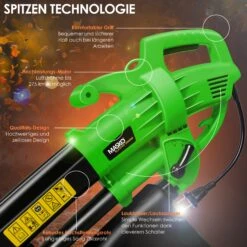 MASKO® Elektro Laubsauger 3in1 Elektrischer 3000W 45L Laubbläser Laubhäcksler -Entspannender Garten 8600364700 19897 prod 003